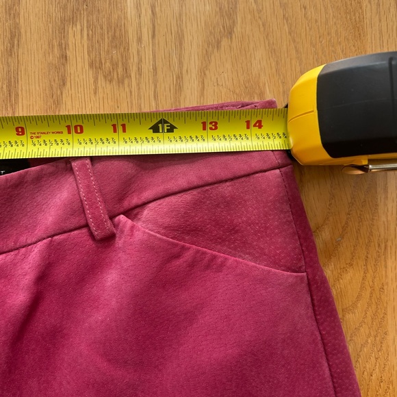 Moda International Y2K Christie Fit Retro Pink 100% Leather Flare Leg Pants 6 - Picture 7 of 9